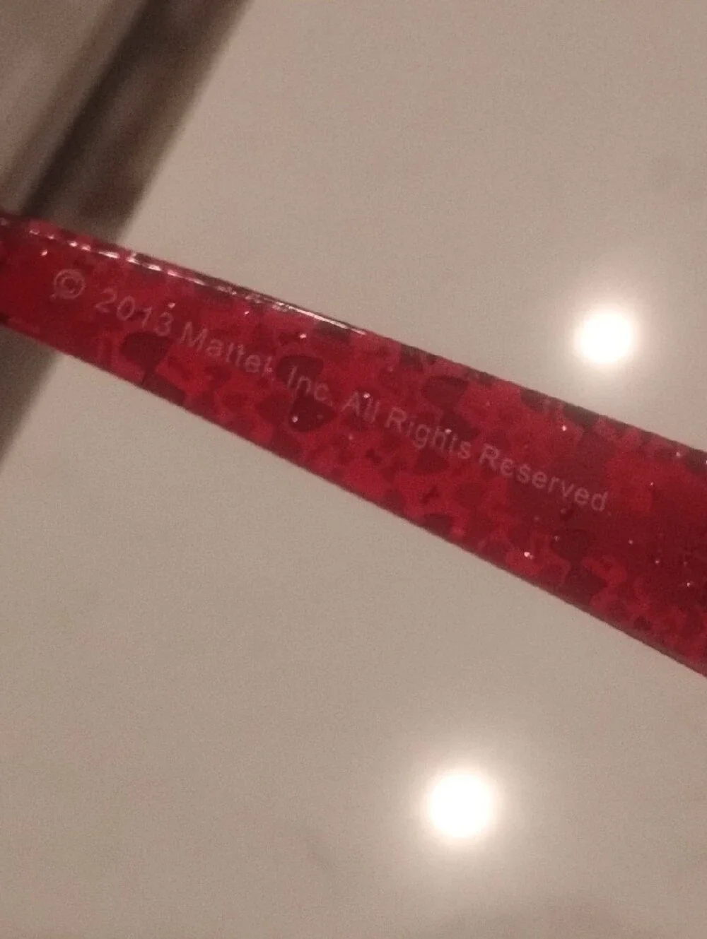 Barbie Red Jeweled Oval Kids Sunglasses